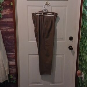 Ladies Size 10 Petite Lizsport Multi Colored Small Checked Slacks